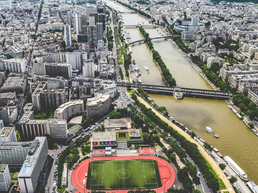 Paris 2024 - vue aérienne stade